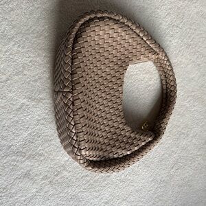 Melie Bianco Woven Tan Bag